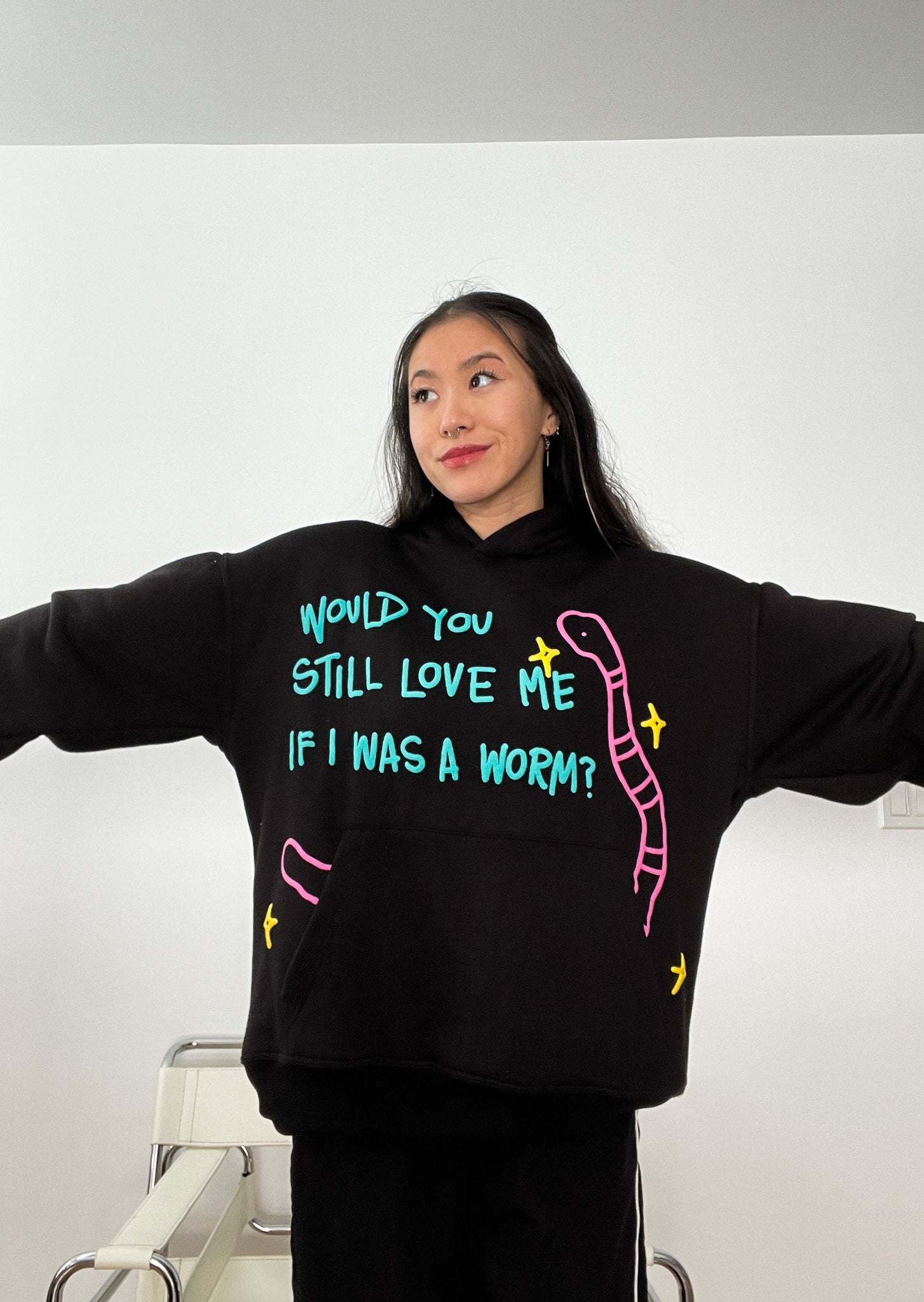 "Would You Still Love Me If I Was A Worm?" Hoodie